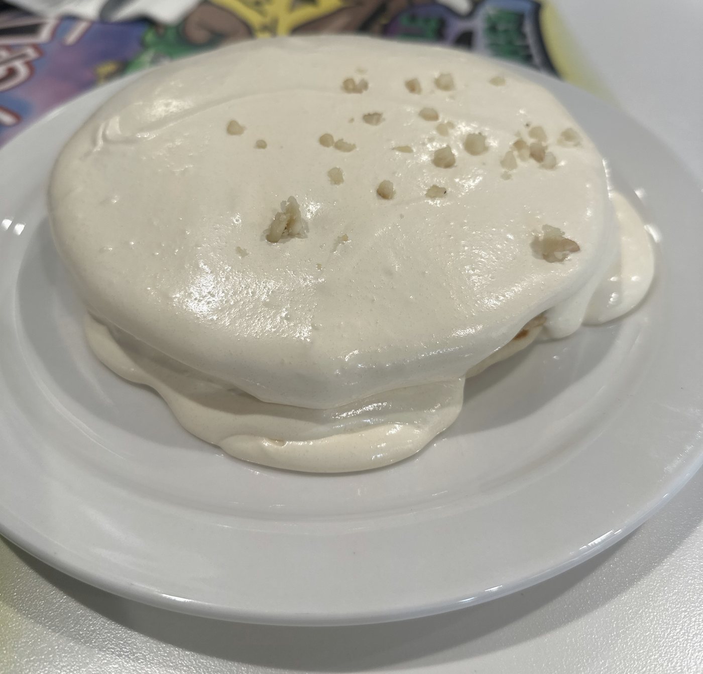 ブーツ&キモズのマカダミアナッツソースパンケーキ
